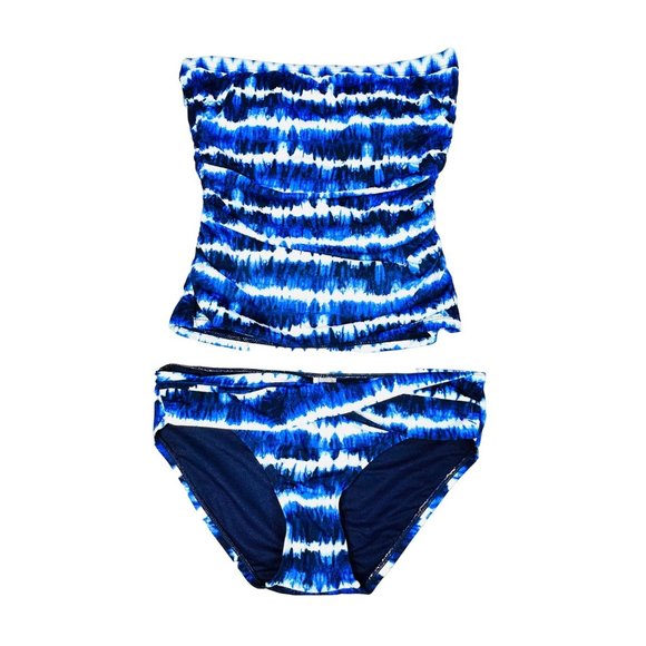 Tommy Bahama Striped Tie Dye Tankini/Bottoms Set - XS - NWT - Picture 5 of 14